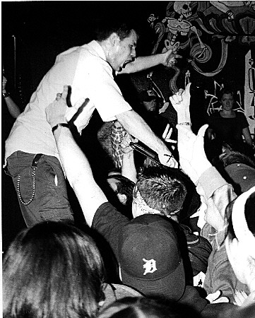 Mikey gets the crowd movin