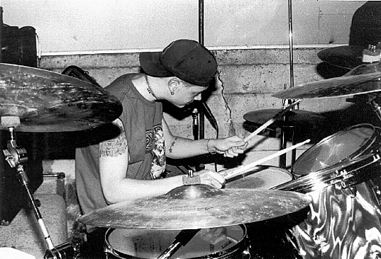 eagle in a cool lookin shirt when he was drummin awhile back!