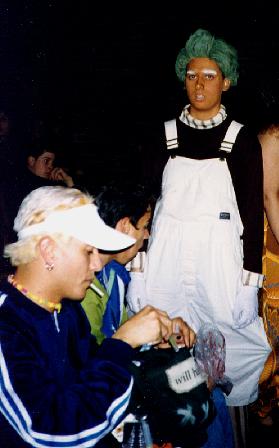 ravers myron and yeager, and oompa loompa amelia... (ps first raver not in costume!  hee hee j/k)